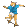 Chat Skater Skateboard
