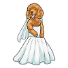 Poodle Bridal Dress Wedding