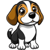Beagle Dog Comic Baby