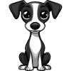 Whippet Dog Comic Baby