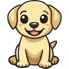 Labrador Dog Comic Baby