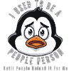 Sad Penguin Meme Quote Design