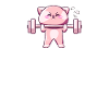 Muscle Building Weightlifting Cat Gym Humor