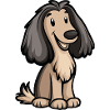 Afghan Hound Dog Comic Baby