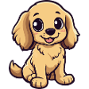 Cocker Spaniel Hund Comic Baby