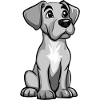 Great Dane Dog Comic Baby