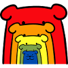 Chien arc-en-ciel
