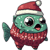 Piranha Fish Christmas Comic