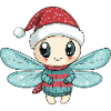 Libelle Weihnachten Comic