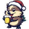Hedgehog Christmas Beer