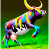 Cow of Colours No.5 ,