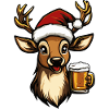 Deer Christmas Beer
