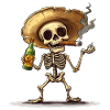 Skelet Kranium Kranium Cigar Spiritus