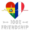 Bolivia and France 100% friendship