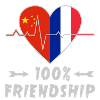 China and France 100% friendship