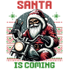 Moto Père Noël Motard Noël