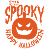 Restez effrayant Citrouille d’Halloween