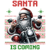Moto Père Noël Motard Noël