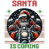 Moto Père Noël Motard Noël