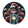 Moto Père Noël Motard Noël