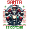 Moto Père Noël Motard Noël
