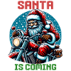 Moto Père Noël Motard Noël