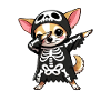 Chihuahua Halloween Skeleton Cute Chihuahua