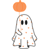 Cute Heart Ghost