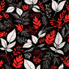red foliage pattern