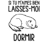 Marmotte dormir paresse