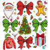Christmas Coquette Bow, Christmas Tree