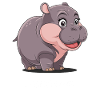 Moo Deng Angry Potato Hippo