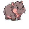 Moo Deng Nilpferd Hippo