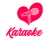 I Love Karaoke Microphone Heart