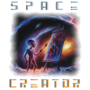 Galactic Alien Artist Canvas
