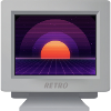 CRT Design - Future Retro Wallpaper