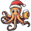 Octopus Christmas Beer