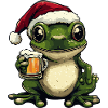 Frog Christmas Beer