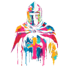 Templar Knight Cross Popart