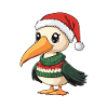 Pelican Bird Christmas Comic