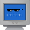 CRT design - "Stay Cool" Wallpaper