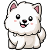 Samoyed Dog Comic Baby