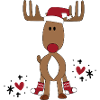 Super cute moose for Christmas