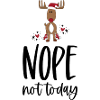 Funny moose for Christmas