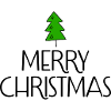 Merry Christmas with Christmas tree
