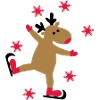 Funny moose for Christmas