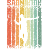 Badminton Retro Shuttlecock Player