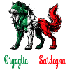 The pride of Sardinia Italy flag