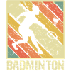 Badminton Retro Sunset Player