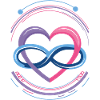 Polyamory-symbol i Bi-farver